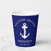 Latte Cup 16 oz in Nautical Rope