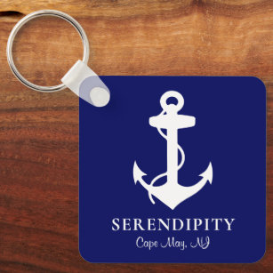 Honeymoon Boat With Anchor Keychain*