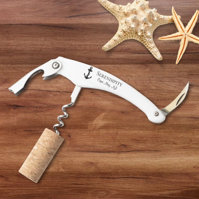 Boat Anchor Personalized Waiter's Corkscrew (Creator Uploaded)