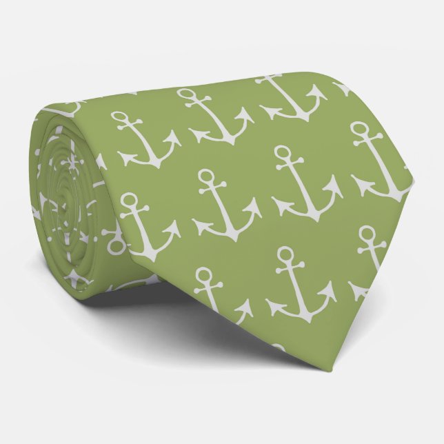 Boat Anchor, Ship Anchor, Sea Anchor, Navy Anchor Tie (Rolled)