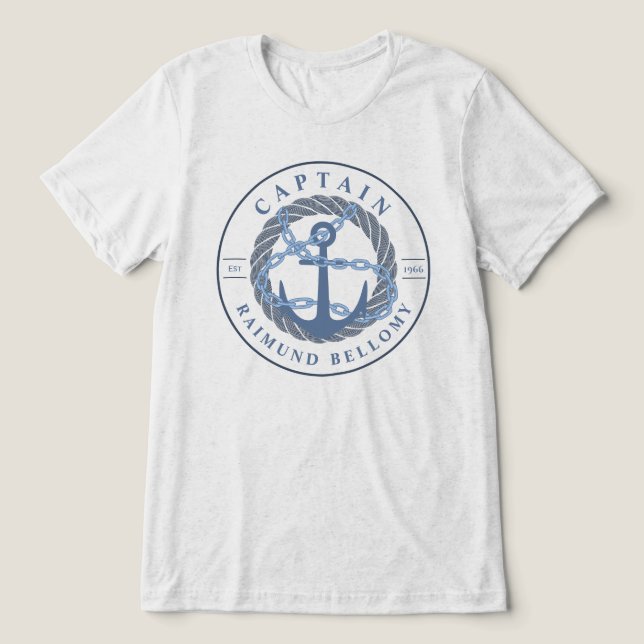 Boat Anchor Tri-Blend Shirt (Design Front)