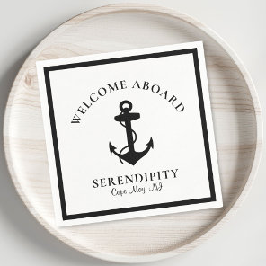 Boat Anchor Welcome Aboard Napkins