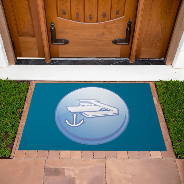 Boat and Anchor Nautical Marine Doormat (Creator Uploaded)