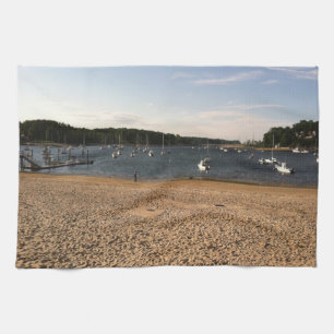 BOAT AND BEACH SCENE KITCHEN TOWEL