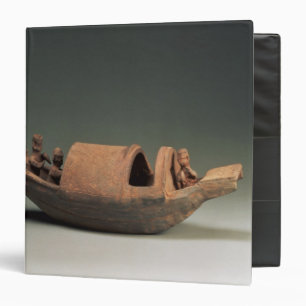 Boat and crew, tomb artefact 3 ring binder