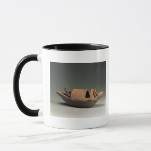Boat and crew, tomb artefact mug