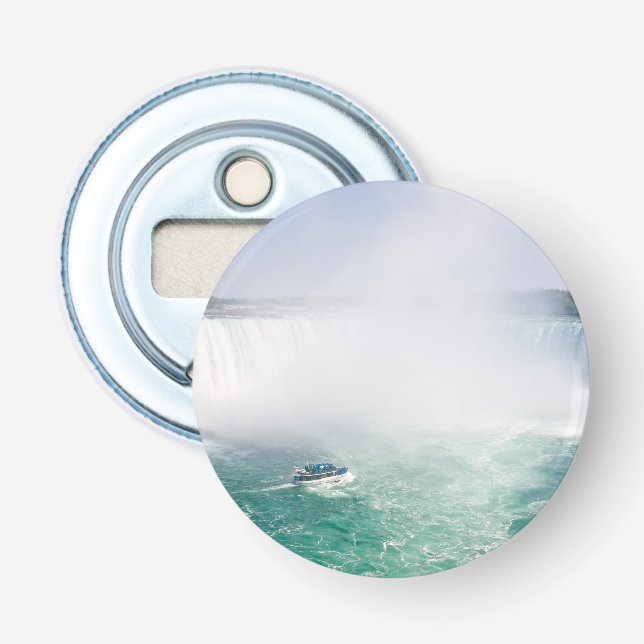 Boat and Horseshoe Falls from Niagara Falls Bottle Opener (Front)