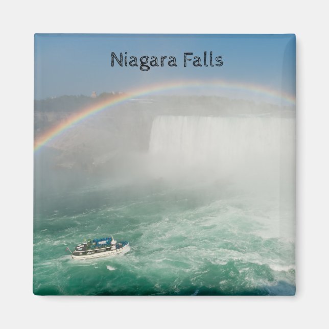 Boat and Horseshoe Falls from Niagara Falls Magnet (Front)