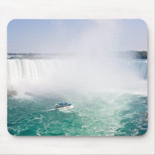 Boat and Horseshoe Falls from Niagara Falls Mouse Pad