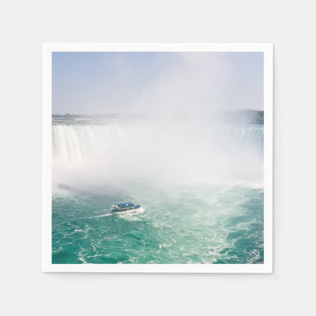 Boat and Horseshoe Falls from Niagara Falls Napkins (Front)