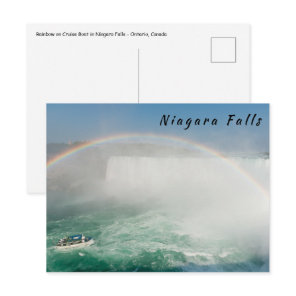 Boat and Horseshoe Falls from Niagara Falls Postcard