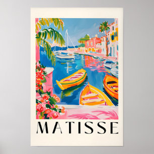 Boat Art Print, Dopamine Decor, Beachy Decor, Holi Poster