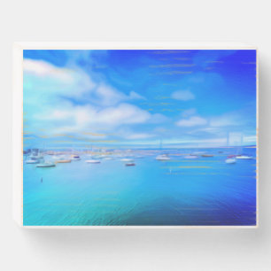 Boat Art Wood Box Sign