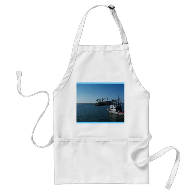Boat at Oceanside Adult Apron (Front)