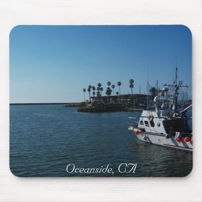 Boat at Oceanside, CA Mouse Pad (Front)