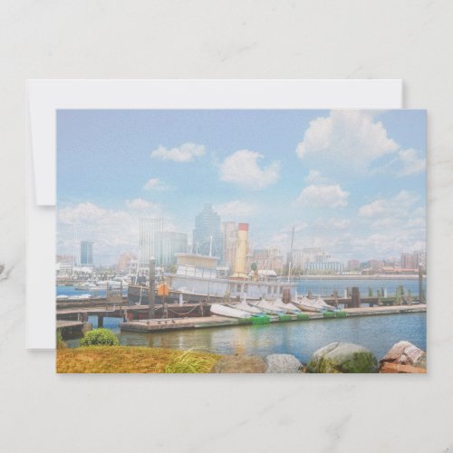 Boat - Balitimore, MD - Steam tug Baltimore 1906 Invitations