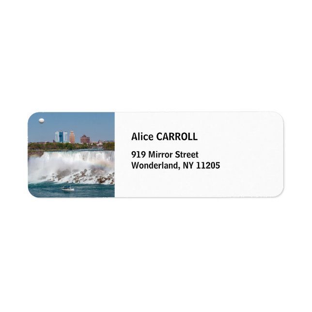 Boat & Balloon at American Niagara Falls - Ontario Label (Front)