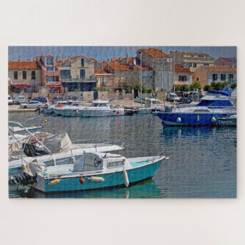 Boat Basin in Carro France Jigsaw Puzzle