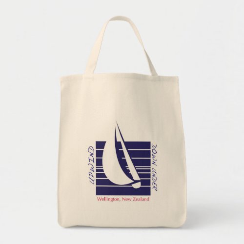 Boat Blue Square_UpDown Wellington bag