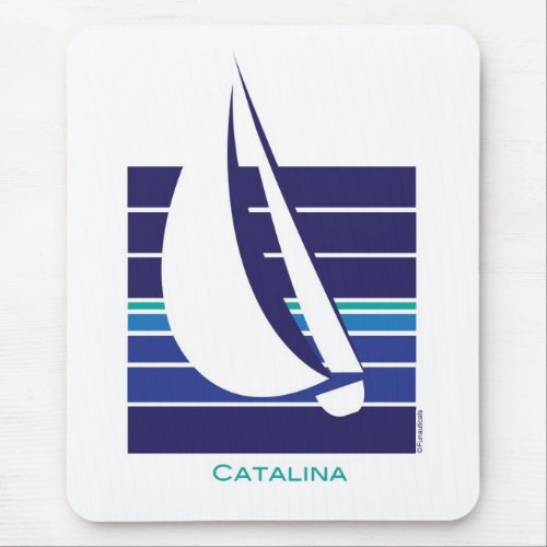 Boat Blues Square_Catalina mousepad