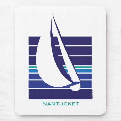 Boat Blues Square_Nantucket mousepad
