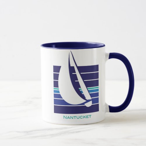 Boat Blues Square_Nantucket mug