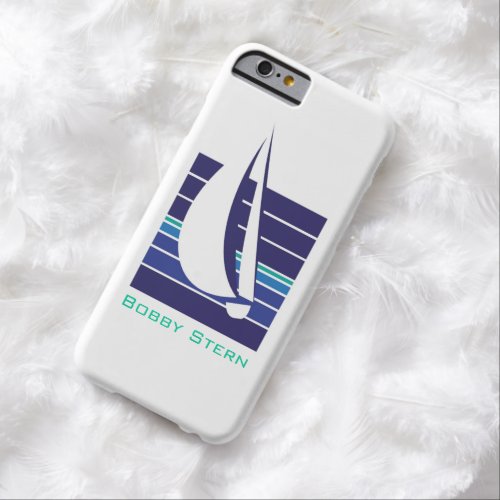 Boat Blues Square_personalized Barely There iPhone 6 Case