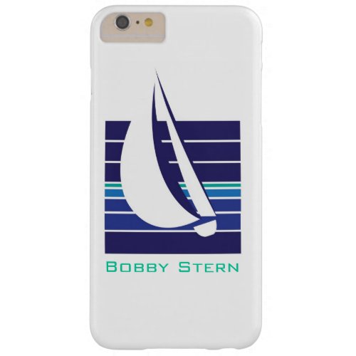 Boat Blues Square_Sailing Away_personalized Barely There iPhone 6 Plus Case