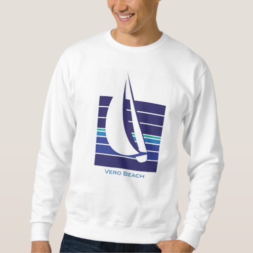 Boat Blues Square_Vero Beach t_shirt Sweatshirt