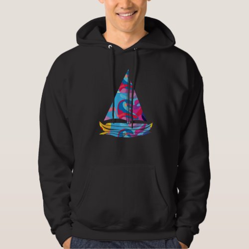 Boat boats boating Colorful Graphic   Hoodie