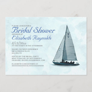 Boat Bridal Shower Invitations