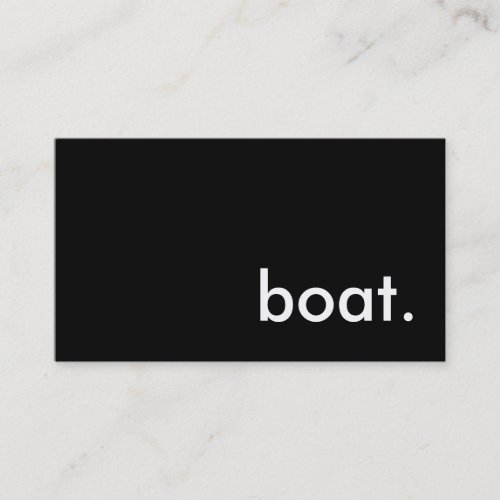 boat. business card template