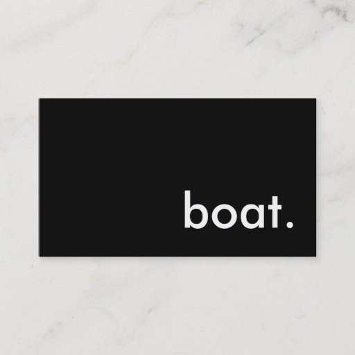 Customizable boat. business card template