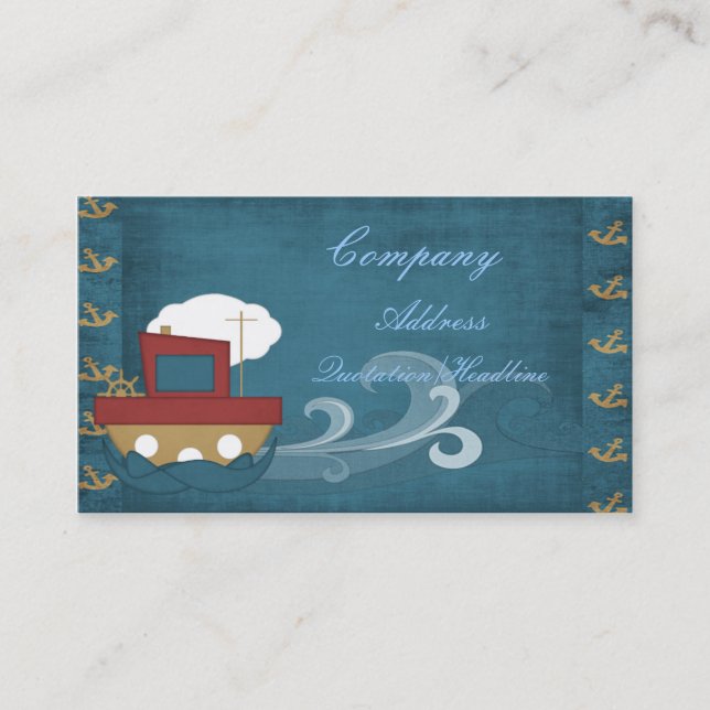 boat business card (Front)
