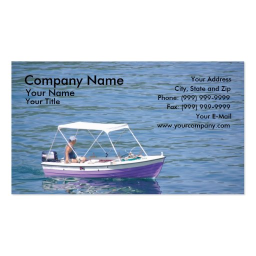 Boat Business Card Template | Zazzle