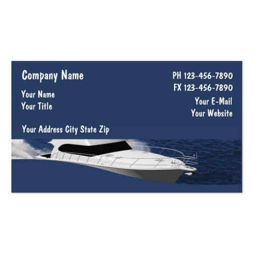 Boat Business Cards | Zazzle