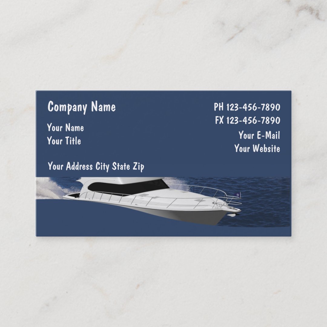 Boat Business Cards | Zazzle