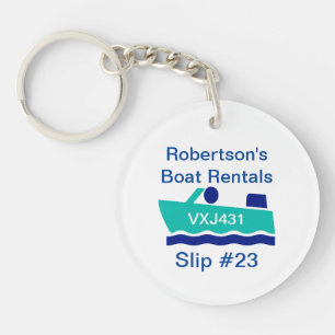 Boat Business Custom Keychain
