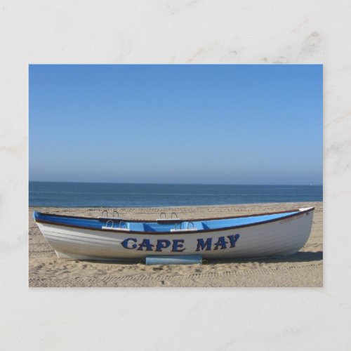 Boat  Cape May NJ Postcard