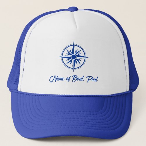 Boat Captain and Crew Customized Hat