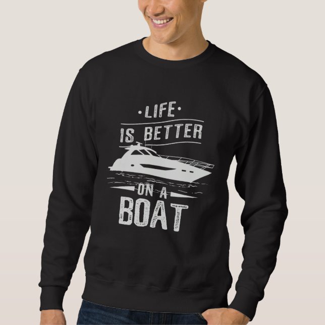 Boat Captain Boater Sweatshirt (Front)