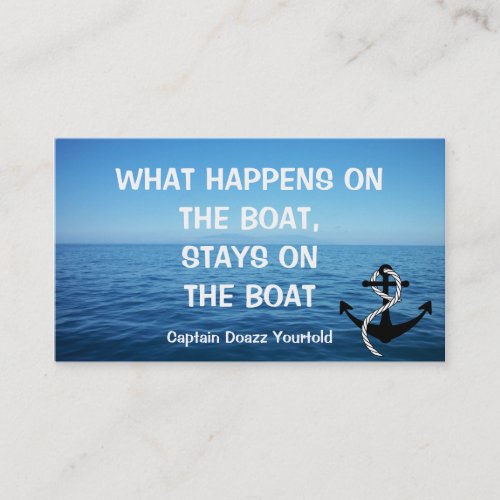 BOAT CAPTAIN _ Business Card Template