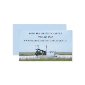 Boat Captain Fishing Charter  Business Card