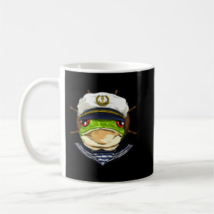 Boat Captain Frog Boat Lover Boat Owners Sailor Fr Coffee Mug