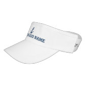 Boat captain hats | nautical anchor sun visor cap (Angled)