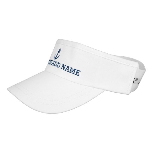 Boat captain hats | nautical anchor sun visor cap (Angled)