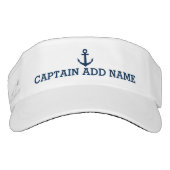 Boat captain hats | nautical anchor sun visor cap (Front)