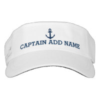 Boat captain hats | nautical anchor sun visor cap