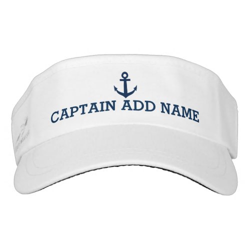 Boat captain hats  nautical anchor sun visor cap