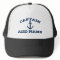 Boat captain hats with nautical anchor and name